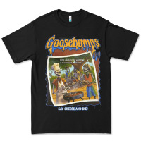 Black R.L. Stine Goosebumps Halloween Say Cheese And Die Premium Tee - longCreatives