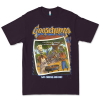 Plum R.L. Stine Goosebumps Halloween Say Cheese And Die Premium Tee - longCreatives