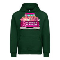 Forest Green truck in october we wear pink Urban Hoodie - AdoDesignShop