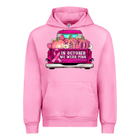 Fuchsia Pink truck in october we wear pink Urban Hoodie - AdoDesignShop