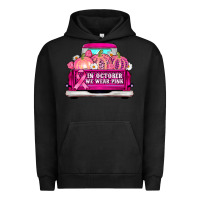 Pigment Black truck in october we wear pink Urban Hoodie - AdoDesignShop
