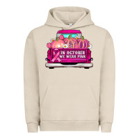 Pigment French Oak truck in october we wear pink Urban Hoodie - AdoDesignShop