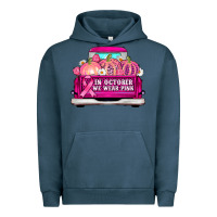 Pigment Midnight Navy truck in october we wear pink Urban Hoodie - AdoDesignShop