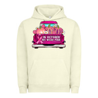 Pigment Pistachio truck in october we wear pink Urban Hoodie - AdoDesignShop