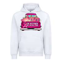 White truck in october we wear pink Urban Hoodie - AdoDesignShop