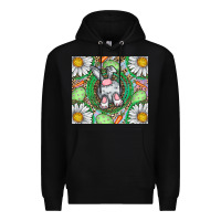 Black Easter Bunny Premium Hoodie - CowhideDigitalArt