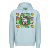 Blue Mist Easter Bunny Premium Hoodie - CowhideDigitalArt