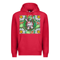 Cardinal Easter Bunny Premium Hoodie - CowhideDigitalArt
