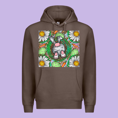 Easter Bunny Premium Hoodie Designed By Cowhidedigitalart
