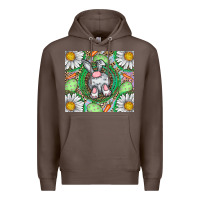 Coffee Easter Bunny Premium Hoodie - CowhideDigitalArt