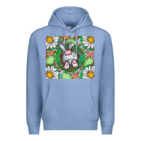 Colony Blue Easter Bunny Premium Hoodie - CowhideDigitalArt