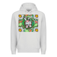 Dove Grey Easter Bunny Premium Hoodie - CowhideDigitalArt