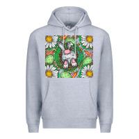 Heather Grey Easter Bunny Premium Hoodie - CowhideDigitalArt