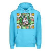 Ocean Blue Easter Bunny Premium Hoodie - CowhideDigitalArt