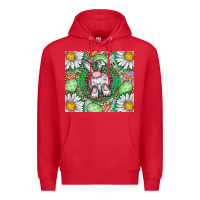 Red Easter Bunny Premium Hoodie - CowhideDigitalArt