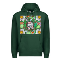 Sports Green Easter Bunny Premium Hoodie - CowhideDigitalArt