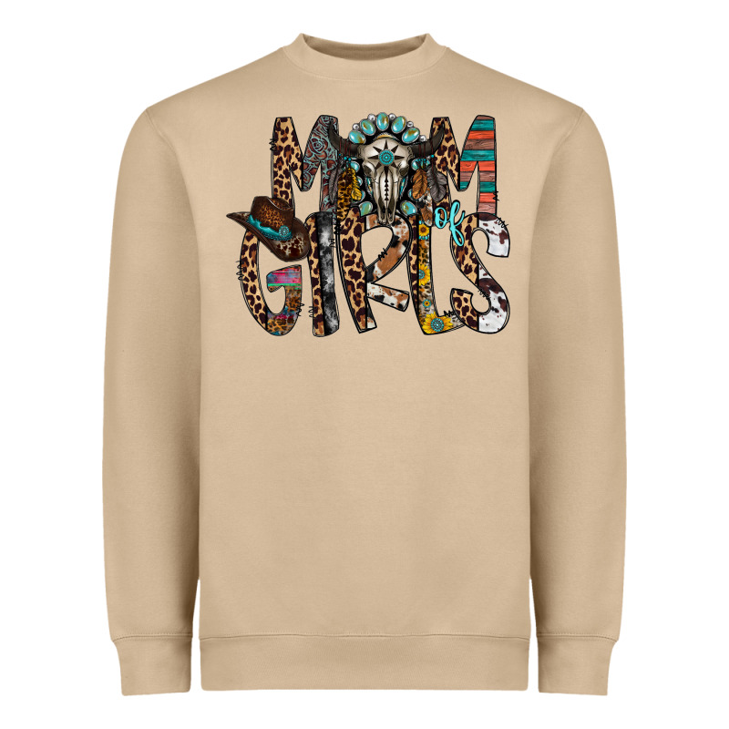 Mom Of Girls Heavyweight Sweatshirt by RacoonDesign | Teevron