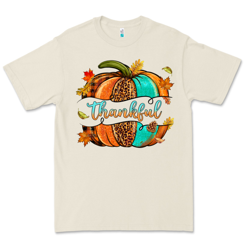 Pumpkin Thankful Premium Tee by NancyCooperArtShop | Teevron