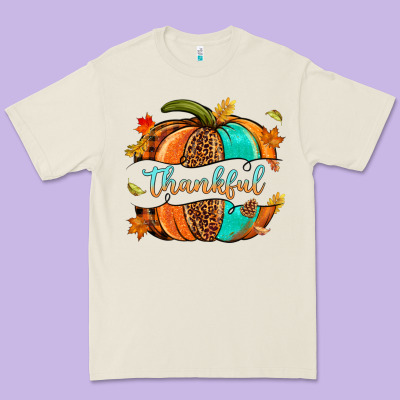 Pumpkin Thankful Premium Tee Designed By Nancycooperartshop
