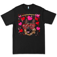 Black valentine's german shepherd Premium Tee - RanaPortraitStore
