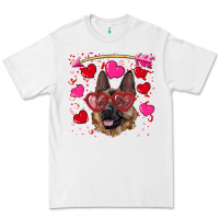 White valentine's german shepherd Premium Tee - RanaPortraitStore