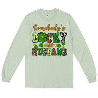Matcha St. Patrick's Somebody's lucky as husband Long Sleeve Tee - OliviaCreatesArt