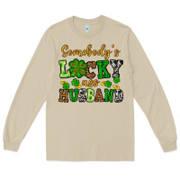 St. Patrick's Somebody's Lucky As Husband Long Sleeve Tee | Teevron