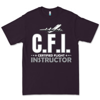 Plum CFI CFI Certified Flight Pilot Gift CFI Flying Instructor Premium Tee - longCreatives