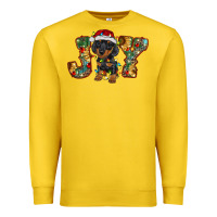 Lemon dachshund puppy christmas joy Premium Sweatshirt - BarkalooDesign