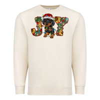 Sandshell dachshund puppy christmas joy Premium Sweatshirt - BarkalooDesign
