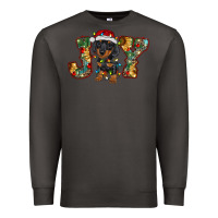 Smoke dachshund puppy christmas joy Premium Sweatshirt - BarkalooDesign