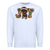 Dachshund Puppy Christmas Joy Premium Sweatshirt | Teevron