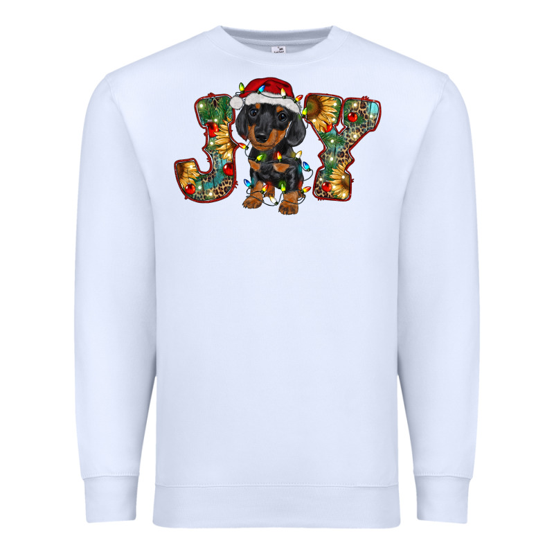 Dachshund Puppy Christmas Joy Premium Sweatshirt by BarkalooDesign | Teevron