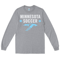 Heather Grey Minnesota Soccer Fan Gear  FC , United T Long Sleeve Tee - longCreatives