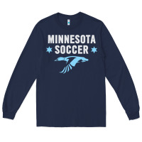 Navy Minnesota Soccer Fan Gear  FC , United T Long Sleeve Tee - longCreatives