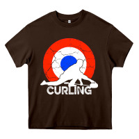 Chocolate Brown Curling Heavy Core Tee - Bettercallsaul