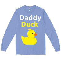 Colony Blue Funny Daddy Duck Rubber Duck Long Sleeve Tee - longCreatives
