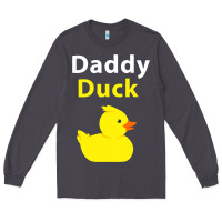 Smoke Funny Daddy Duck Rubber Duck Long Sleeve Tee - longCreatives