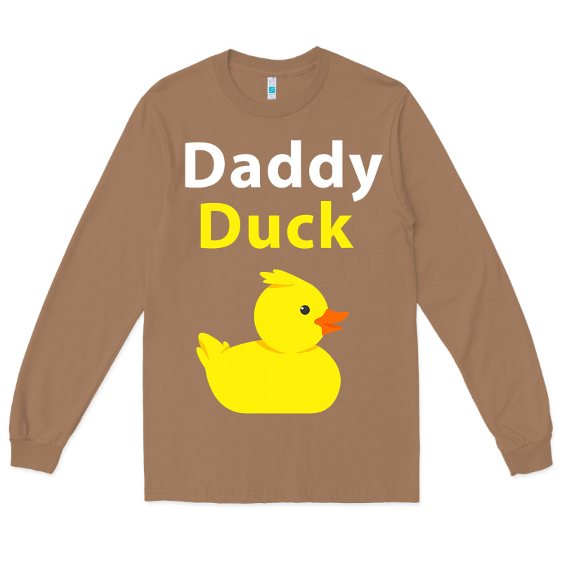 Funny Daddy Duck Rubber Duck Long Sleeve Tee by longCreatives | Teevron