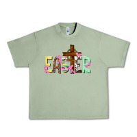 Oil Green Easter crown of thorns Easter Day Urban Heavy Tee - HowdyJamesFarm