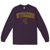 Plum Womens Wyoming Cowboys Apparel Fan Favorite Arch Long Sleeve Tee - longCreatives