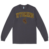 Smoke Womens Wyoming Cowboys Apparel Fan Favorite Arch Long Sleeve Tee - longCreatives