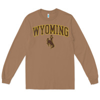 Toasted Coconut Womens Wyoming Cowboys Apparel Fan Favorite Arch Long Sleeve Tee - longCreatives