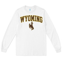 White Womens Wyoming Cowboys Apparel Fan Favorite Arch Long Sleeve Tee - longCreatives