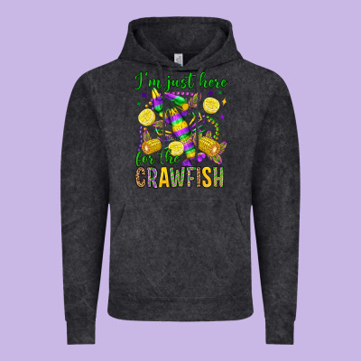 ı'm Just Here For The Crawfish Olivia Vintage Hoodie Designed By Oliviacreatesart