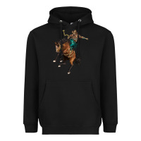 Black western horse rodeo Heavyweight Hoodie - BarkalooDesign
