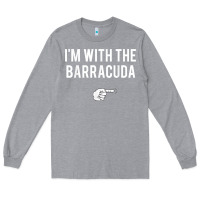 Heather Grey I_m With Barracuda Halloween Costume Party Matching Long Sleeve Tee - longCreatives