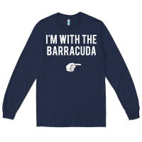 Navy I_m With Barracuda Halloween Costume Party Matching Long Sleeve Tee - longCreatives