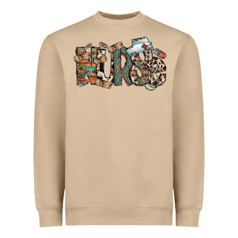Nurse Western Heavyweight Sweatshirt by RacoonDesign | Teevron