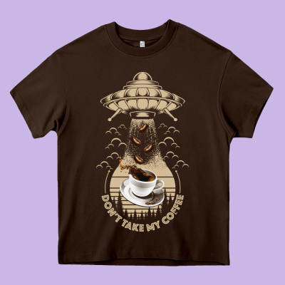 Don't Take My Coffee Heavy Core Tee Designed By Bettercallsaul